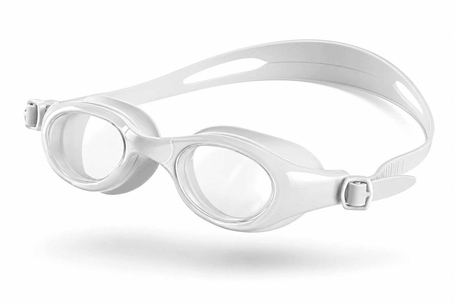 Óculos de Natação Comfort Lentes Transparentes- White